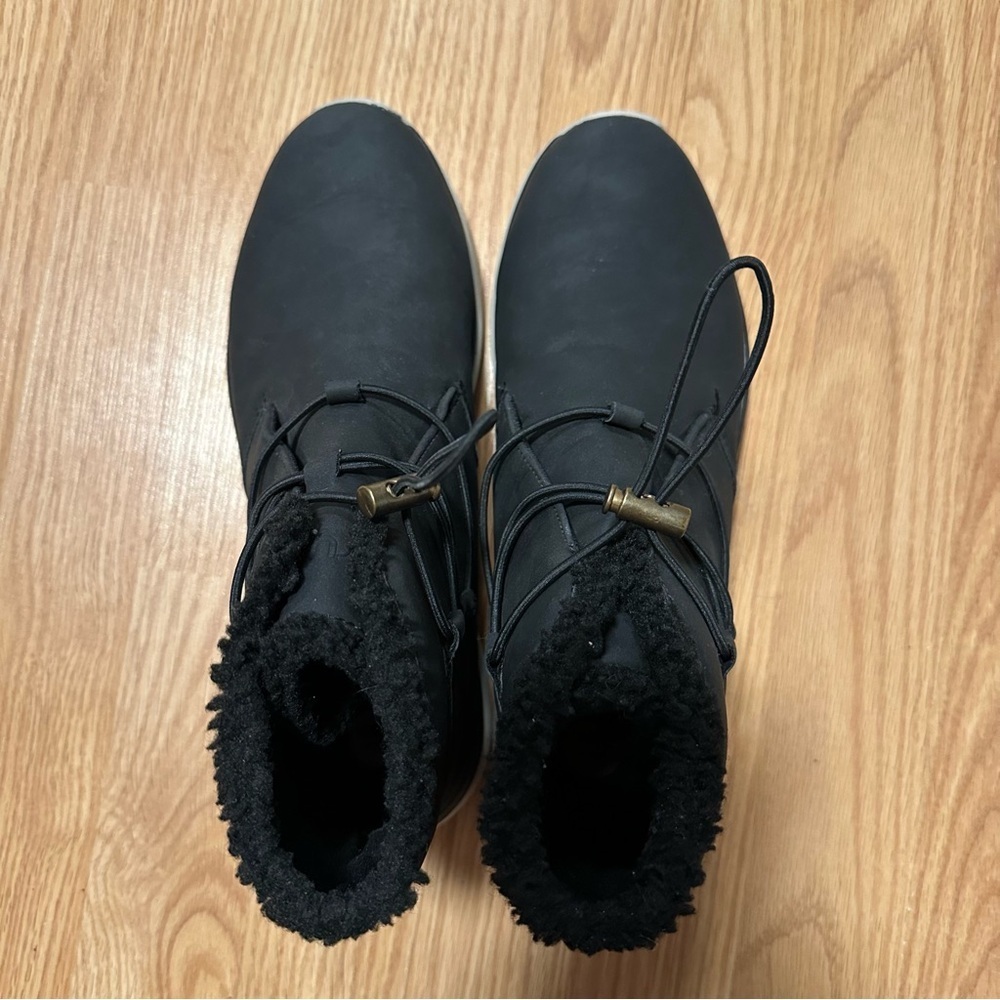 Ryka Evie Exotic Size US 9.5 EU 39.5 Women's Faux Fur Winter Ankle Boots Black - Picture 4 of 9